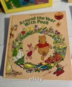 5 x Livres dorés larges vintage de 1980 des aventures de Winnie l’Ourson de Disney