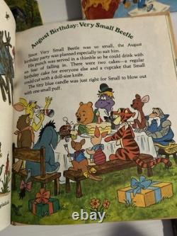 5 x Livres dorés larges vintage de 1980 des aventures de Winnie l’Ourson de Disney