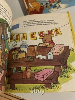 5 x Livres dorés larges vintage de 1980 des aventures de Winnie l’Ourson de Disney