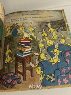 5 x Livres dorés larges vintage de 1980 des aventures de Winnie l’Ourson de Disney