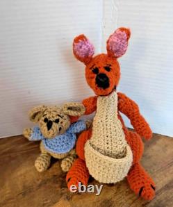 6 Personnages en Crochet Faits Main de Winnie l'Ourson Rares