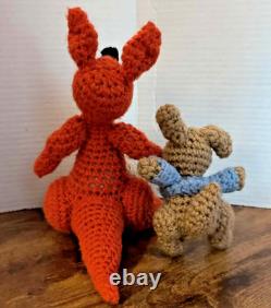 6 Personnages en Crochet Faits Main de Winnie l'Ourson Rares