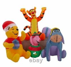 6' Winnie The Pooh & Friends With Honey Pot Airblown Yard Inflatable