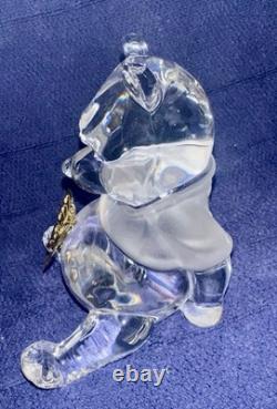 6 pièces Lenox/Disney Winnie l'Ourson figurines en cristal avec accent en plaque dorée, boîtes