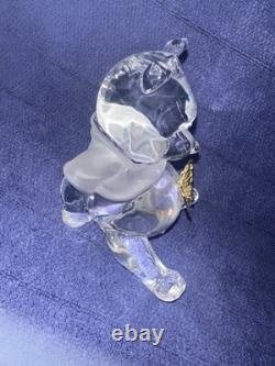 6 pièces Lenox/Disney Winnie l'Ourson figurines en cristal avec accent en plaque dorée, boîtes