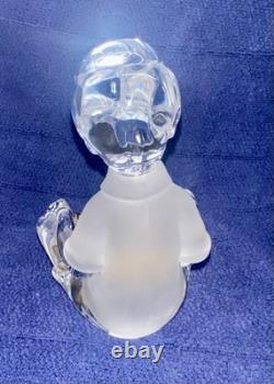 6 pièces Lenox/Disney Winnie l'Ourson figurines en cristal avec accent en plaque dorée, boîtes