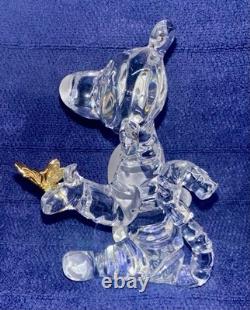 6 pièces Lenox/Disney Winnie l'Ourson figurines en cristal avec accent en plaque dorée, boîtes