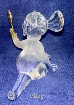 6 pièces Lenox/Disney Winnie l'Ourson figurines en cristal avec accent en plaque dorée, boîtes