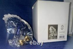 6 pièces Lenox/Disney Winnie l'Ourson figurines en cristal avec accent en plaque dorée, boîtes