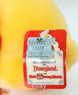 70s Walt Disney Productions World Disneyland 8 Winnie The Pooh Bear Plush Doll