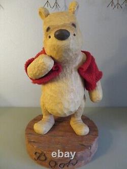 75e anniversaire de Winnie l'ourson - Figurine en bois factice de Winnie l'ourson Disney Store