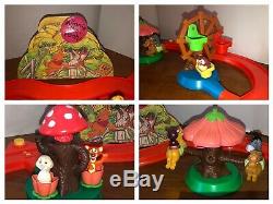 80 Vtg Winnie L'ourson 100 Acre Woods Play Set Complet Spectra Disney Sears