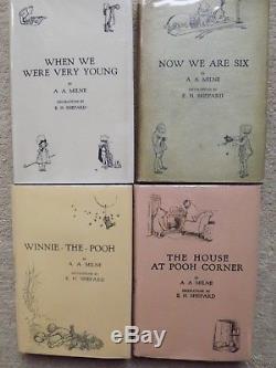A. A. Milne Winnie Les Livres De Pooh Complete 4 Volume Collection 1924-28 Methuen