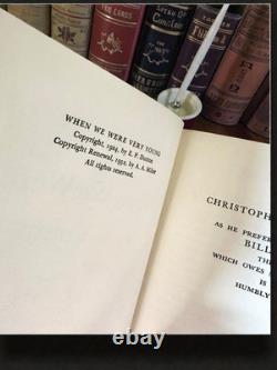 A. A. Milne Winnie l'Ourson Édition de Collection 4 Volumes Easton Press 1985