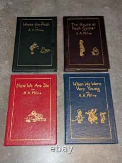 A. A. Milne – Winnie l’ourson – Coffret de quatre volumes, édition de collection Easton Press