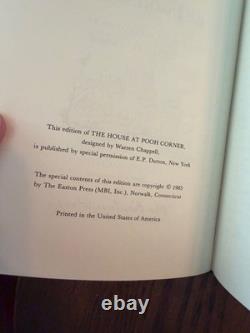 A. A. Milne – Winnie l’ourson – Coffret de quatre volumes, édition de collection Easton Press