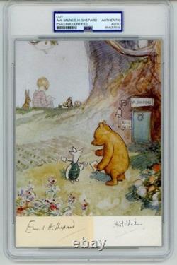 A. A. Milne et Ernest Shepard Signé Winnie-The-Pooh Créateurs PSA DNA Encapsulé
