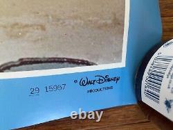 Années 1980 Vintage Walt Disney Productions Winnie The Pooh Dreaming Affiche, Rare
