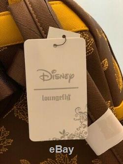 Authentique Loungefly Disney Winnie L'ourson Mini Sac À Dos Et Porte-cartes