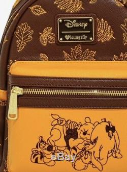 Avec Des Étiquettes Loungefly Disney Winnie L'ourson Automne Mini Sac À Dos