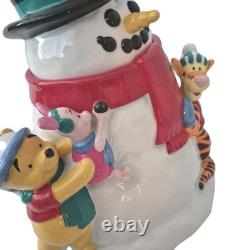 Bocal à biscuits Disney Winnie l'Ourson Tigger Porcinet Bonhomme de neige Disneyland Grand en céramique