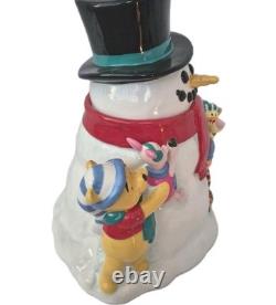 Bocal à biscuits Disney Winnie l'Ourson Tigger Porcinet Bonhomme de neige Disneyland Grand en céramique