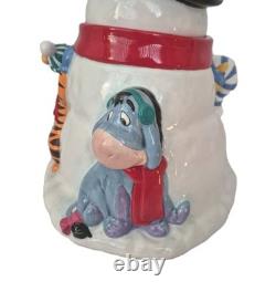 Bocal à biscuits Disney Winnie l'Ourson Tigger Porcinet Bonhomme de neige Disneyland Grand en céramique