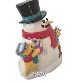 Bocal à biscuits Disney Winnie l'Ourson Tigger Porcinet Bonhomme de neige Disneyland Grand en céramique