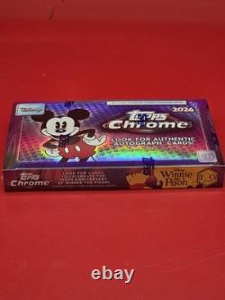 Boîte Hobby Topps Chrome Disney 2026 neuve, scellée en usine, Winnie l’Ourson 100 ans