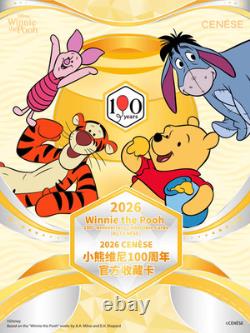Boîte scellée d’usine Hitcard Disney Winnie l’Ourson 100e anniversaire (10 boîtes)