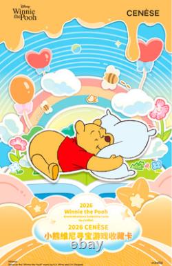 Boîte scellée d’usine Hitcard Disney Winnie l’Ourson 100e anniversaire (10 boîtes)