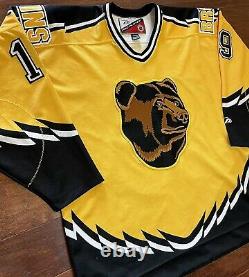 Boston Bruins 2000-2001 Joe Thornton Winnie The Pooh Bear Third Hockey Jersey XL