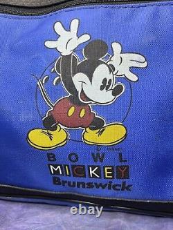 Boule de bowling rare Winnie The Pooh de Disney avec sac et épinglette VHS en excellent état (EUC)