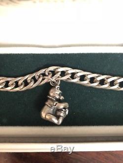 Bracelet À Breloques En Argent Sterling Disney Winnie L'ourson (édition Limitée)