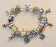 Bracelet Charm Th&egrave;me Personnages Winnie L'ourson En Argent Sterling De 19 Cm De Long