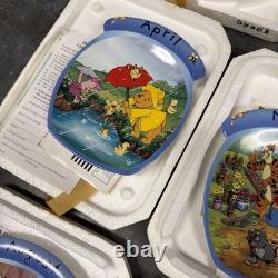 Bradford Disney Winnie l’Ourson lot de 11 assiettes murales manquant novembre