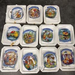 Bradford Disney Winnie l’Ourson lot de 11 assiettes murales manquant novembre