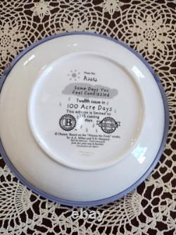 Bradford Exch. Lot de 10 Assiettes 3D Disney Winnie l'Ourson, Série des 100 Acres