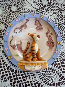 Bradford Exch. Lot de 10 Assiettes 3D Disney Winnie l'Ourson, Série des 100 Acres