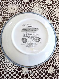 Bradford Exch. Lot de 10 Assiettes 3D Disney Winnie l'Ourson, Série des 100 Acres