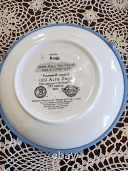 Bradford Exch. Lot de 10 Assiettes 3D Disney Winnie l'Ourson, Série des 100 Acres