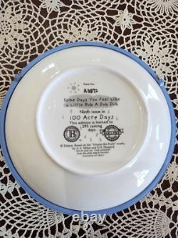 Bradford Exch. Lot de 10 Assiettes 3D Disney Winnie l'Ourson, Série des 100 Acres