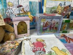 CLASSIC WINNIE L'OURSON Ensemble de 37 pièces : Peluches, Puzzles, Assiettes - Décor pour chambre d'enfants