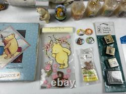 CLASSIC WINNIE L'OURSON Ensemble de 37 pièces : Peluches, Puzzles, Assiettes - Décor pour chambre d'enfants