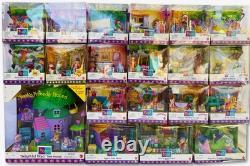COLLECTION COMPLÈTE ! Ensemble de la maison dans les arbres Mattel Pooh's Friendly Places de 1998