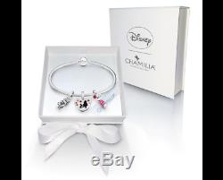 Chamilia Disney Winnie L'ourson Breloques Et Bracelet Cadeau Ensemble Authentique Et Nouveau