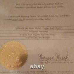 Choice Collectibles Winnie l’Ourson dessin original signé Mike Royer COA