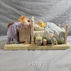 Classic Pooh Sweet Dreams Sleepy Time Bookends Michel & Co Eeyore Tigger Disney