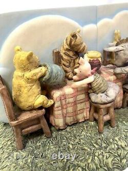 Classic Winnie The Pooh Charpente Pooh's Party Picknic Bookends Rare