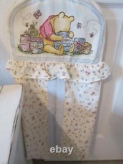 Classic Winnie The Pooh Nursery/crib Set Comforter Jupe De Lit Suspendus Muraux 1995